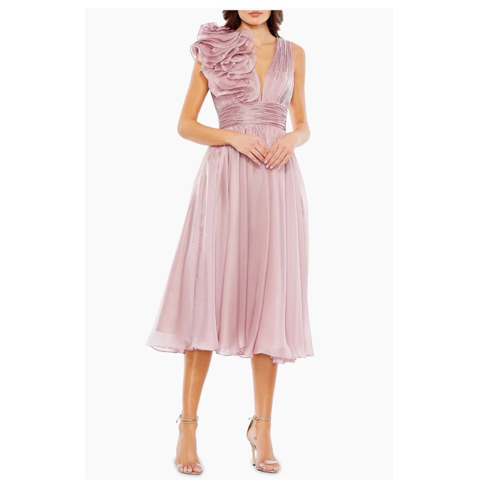 Mac Duggal Fit & Flare Chiffon Dress